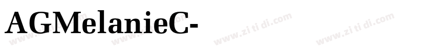 AGMelanieC字体转换