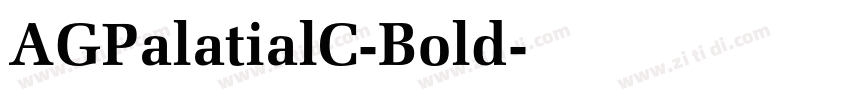 AGPalatialC-Bold字体转换