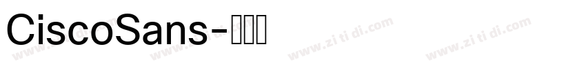 CiscoSans字体转换