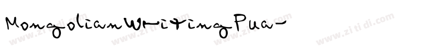 MongolianWritingPua字体转换