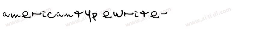 americantypewrite字体转换