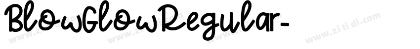 BlowGlowRegular字体转换