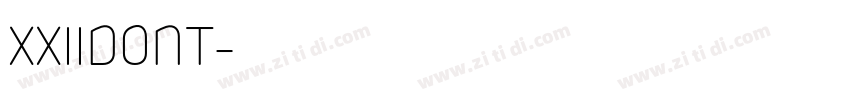 XXIIDONT字体转换