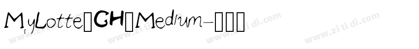MyLotte_CH_Medium字体转换