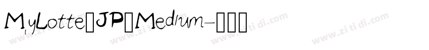 MyLotte_JP_Medium字体转换