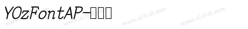 YOzFontAP字体转换