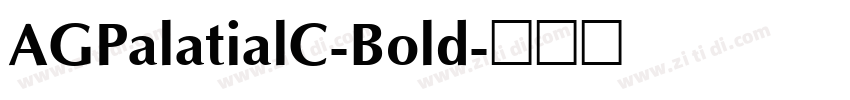 AGPalatialC-Bold字体转换