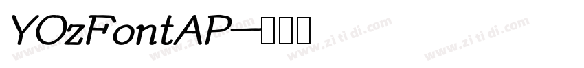 YOzFontAP字体转换