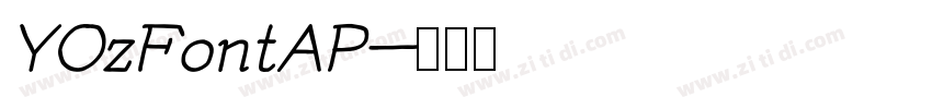 YOzFontAP字体转换