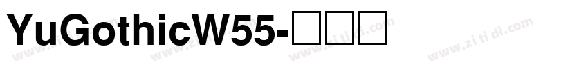 YuGothicW55字体转换
