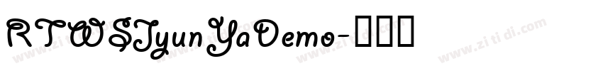 RTWSJyunYaDemo字体转换
