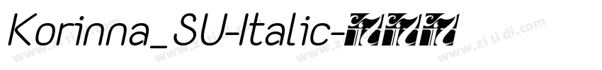 Korinna_SU-Italic字体转换