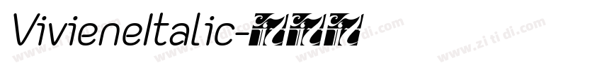 VivieneItalic字体转换