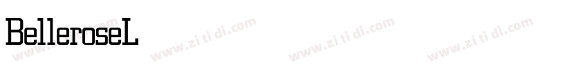 BelleroseLight字体转换
