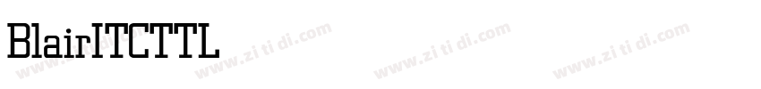 BlairITCTTLight字体转换