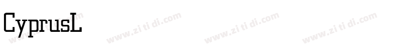 CyprusLight字体转换