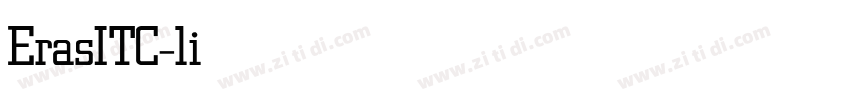 ErasITC-light字体转换