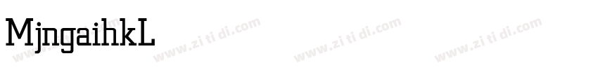 MjngaihkLight字体转换