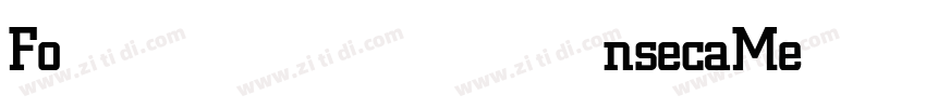 FonsecaMedium字体转换