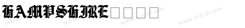 Hampshire字体转换