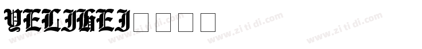 YeLiHei字体转换