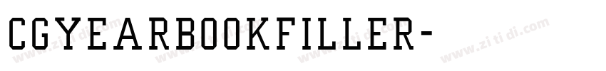 CgYearbookFiller字体转换