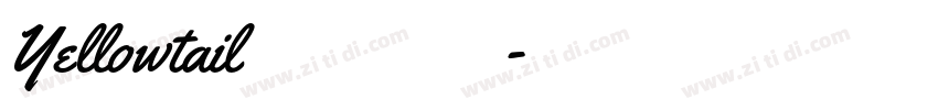 Yellowtail英文字体字体转换