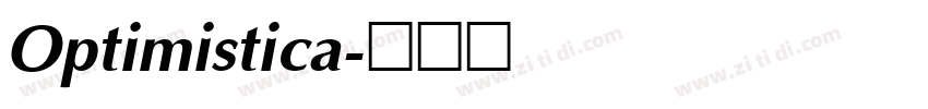 Optimistica字体转换