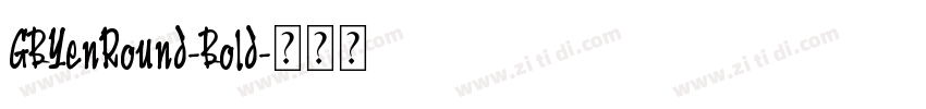 GBYenRound-Bold字体转换