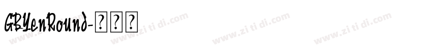 GBYenRound字体转换