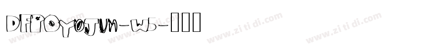 DFPOYoJun-W5字体转换