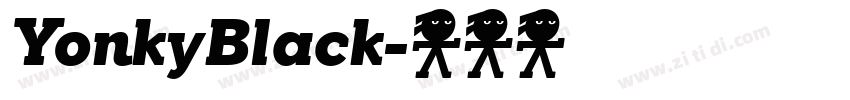 YonkyBlack字体转换