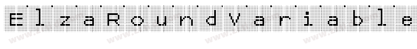 ElzaRoundVariableRom字体转换
