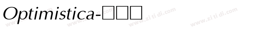 Optimistica字体转换