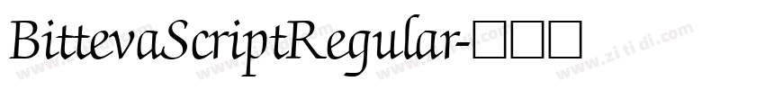 BittevaScriptRegular字体转换