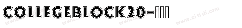 CollegeBlock20字体转换