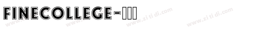 FineCollege字体转换