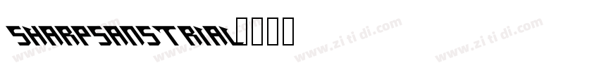 SharpSansTRIAL字体转换