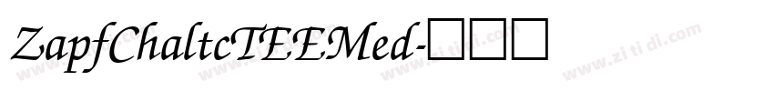 ZapfChaltcTEEMed字体转换