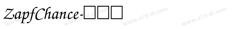 ZapfChance字体转换