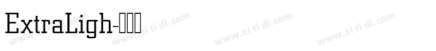 ExtraLigh字体转换