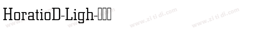 HoratioD-Ligh字体转换