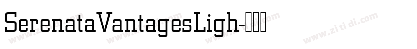 SerenataVantagesLigh字体转换