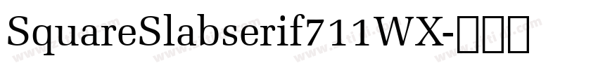 SquareSlabserif711WX字体转换