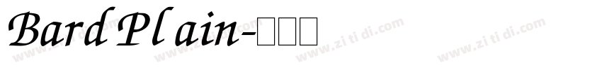 BardPlain字体转换