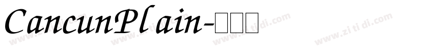 CancunPlain字体转换
