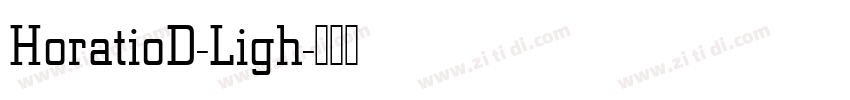 HoratioD-Ligh字体转换