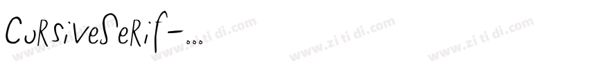 CursiveSerif字体转换