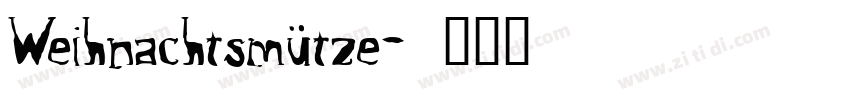 Weihnachtsmütze字体转换