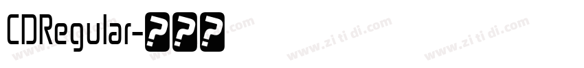 CDRegular字体转换